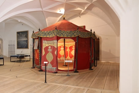 Zelt des Großwesirs Suleiman (erbeutet 1687) im Bayerischen Armeemuseum