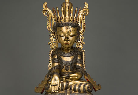 Buddha-Statue im Museum Fünf Kontinente