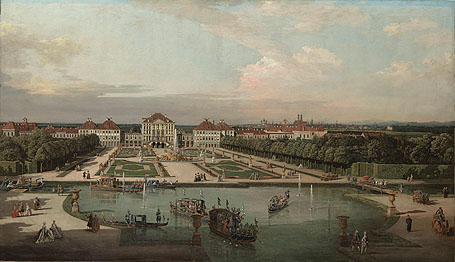 Das Nymphenburger Schloss mit Garten im