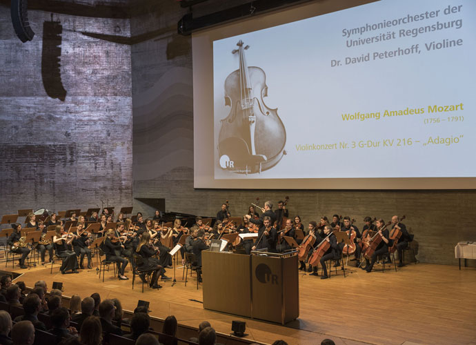 Das Symphonieorchester der Universität Regensburg sorgte für eine gelungene musikalische Umrahmung