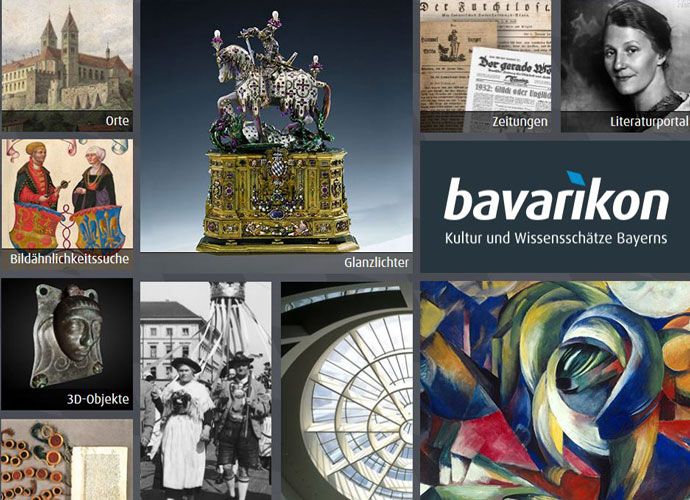 Website bavarikon (mit einem Klick gelangen Sie zur Website)