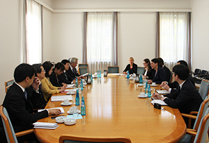 Ministerin Kiechle begrüßte die Delegierten des japanischen Oberhauses