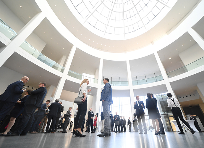Der Empfang fand in der Pinakothek der Moderne statt
