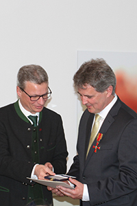 Staatsminister Sibler und Dr. Andreas