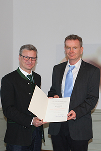 Staatsminister Sibler mit Prof. Dr. Keppler