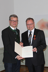 Staatsminister Sibler und Dr. Slaby