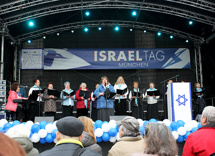 Das Bühnenprogramm auf dem Israeltag 2019 bot neben informativen Diskussionen und Redebeiträgen auch musikalische Darbietungen