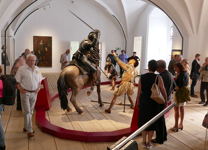 Die Inszenierung „Die Schlacht“ in der neuen Ausstellung