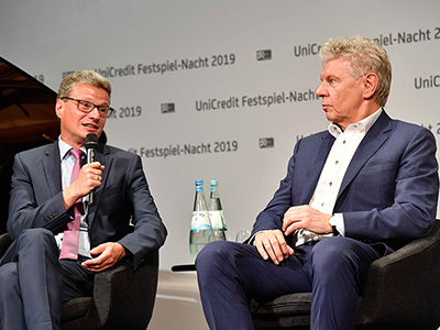 Kunstminister Bernd Sibler (l.) mit Oberbürgermeister Dieter Reiter