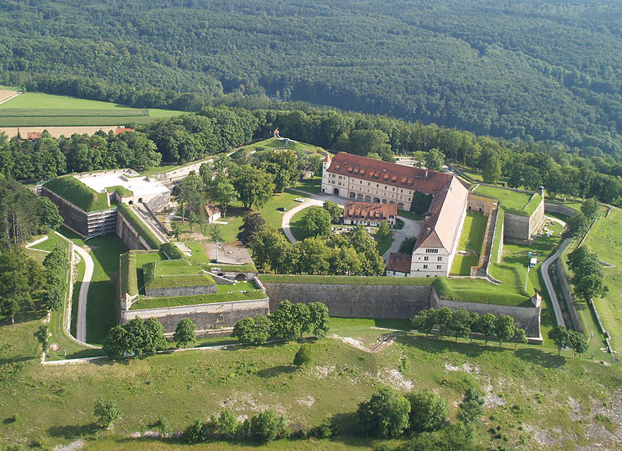 Nicht nur aus der Luft eine imposante Erscheinung: Die Festung Wülzburg