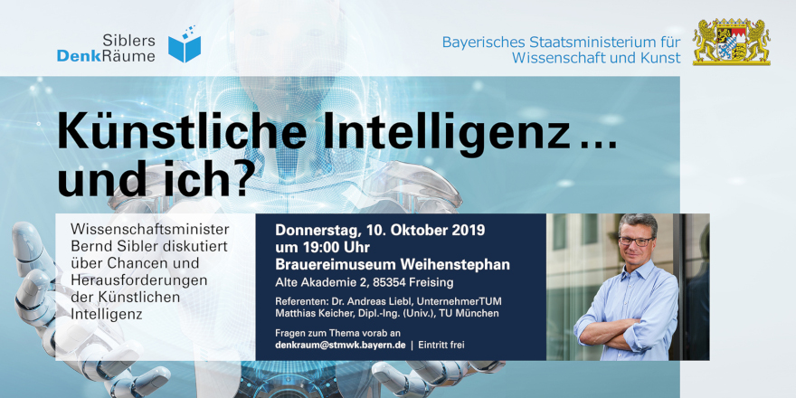 Die neue Veranstaltungsreihe startet mit dem spannenden Thema „Künstliche Intelligenz… und ich?“ – Diskutieren Sie mit!