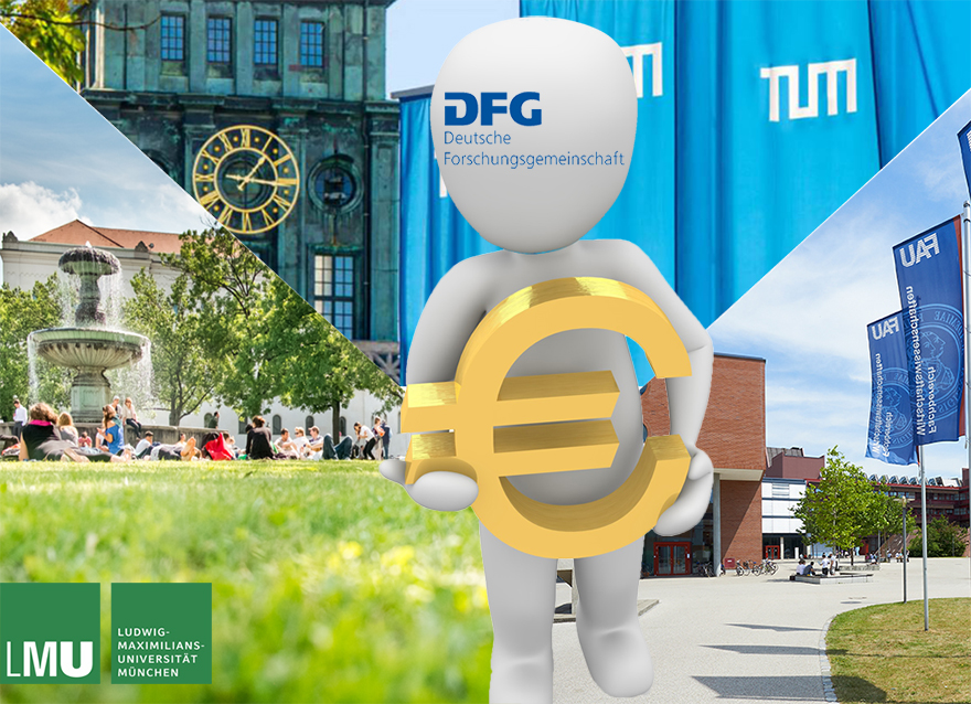 Die DFG genehmigte auf ihrer Herbstsitzung rund 44 Millionen Euro für fünf interdisziplinär angelegte Forschungsprojekte an FAU, LMU und TUM