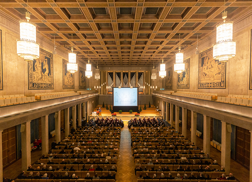 Die Feierliche Jahressitzung der Bayerischen Akademie der Wissenschaften fand im Herkulessaal der Münchner Residenz statt