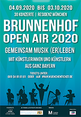 Plakat zum Brunnenhof Open Air 2020