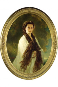 Ein in der Ausstellung gezeigtes Porträt von Kaiserin Elisabeth von Österreich: Das originale Gemälde dieser sehr privaten Darstellung war das Lieblingsbild des Kaisers