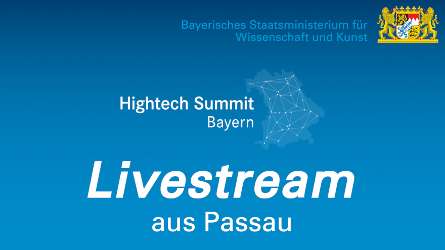 Hinweis auf den Livestream vom Hightech Summit in Passau