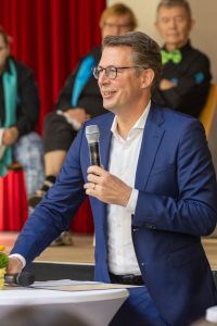 Kunstminister Blume spricht in Ursberg (© Alexandra Beier)