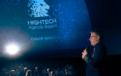 Wissenschaftsminister Blume spricht beim „Festival der Zukunft“ (© StMWK/Axel König)
