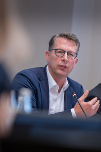 Wissenschaftsminister Blume stellt das Konzept zur Weiterentwicklung des Standorts Weihenstephan vor (© StMWK/Axel König)