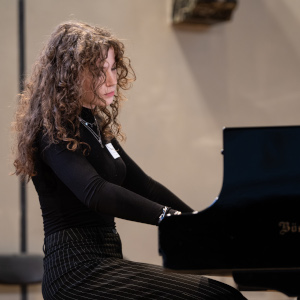 Musikalische Begleitung beim Neujahrsempfang durch eine MWP-Teilnehmerin (© Matthias Merz / Max Weber-Programm)