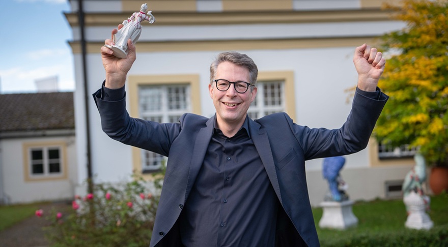 Kunstminister Blume mit Zerbinetta  (© Axel König/ StMWK)