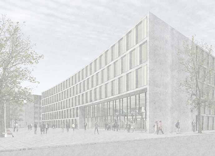 So stellt sich der Träger des 1. Preises, Architekt Ulrich Renger, den Neubau vor.