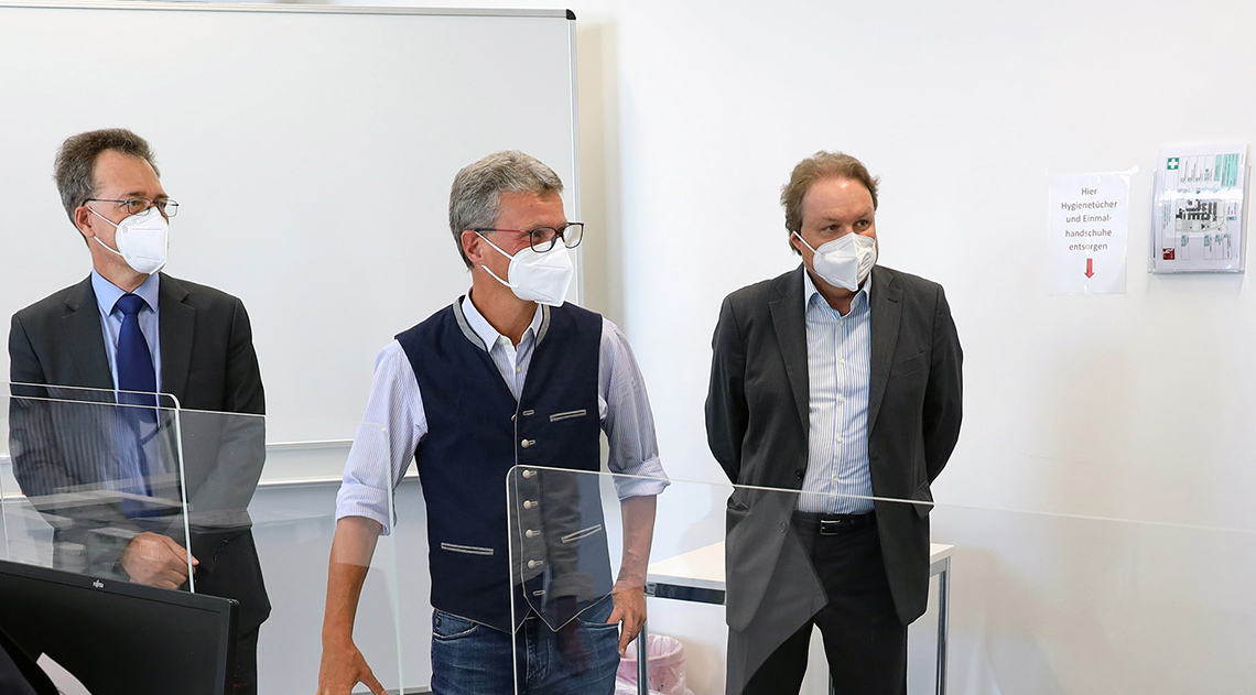 Wissenschaftsminister Bernd Sibler zu Besuch an der Hochschule Landshut